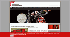 Desktop Screenshot of fondazionetrg.it